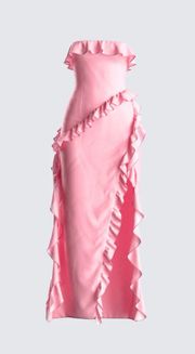 finesse pink maxi dress
