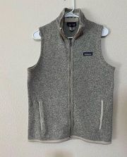 grey fleece vest women’s large