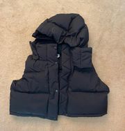 cropped puffer vest