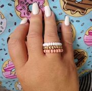 Seed Bead Flexible Ring Set - Sugar High