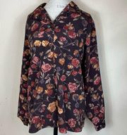 80’s/90’s Vintage Floral Button Down Top