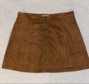 Suede Mini Skirt