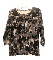 Y2K Nicole Miller Floral Top Size Medium