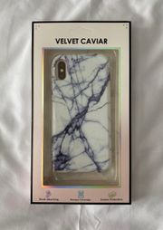 White And Black Marble Detail iPhone XS Case