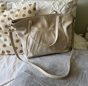 Beige Leather Purse