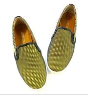 Jimmy Choo slip on shoes demi honeycomb skate sneakers acid yellow neon