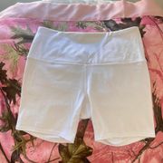 RBX white high waisted bike shorts