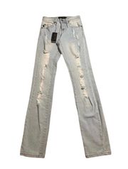 NWT  Rough Fit Distressed Jeans