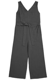 NWT Everlane The Japanese GoWeave Essential Jumpsuit in Black Belted Wid…