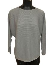 Cotton On Gray Rib Knit Dolman Sleeve Sweater Size Medium