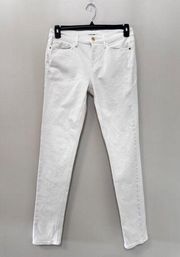 Frame Le Nik Straight-Leg Jeans Women's Denim White Cuffed Ankle Size 27