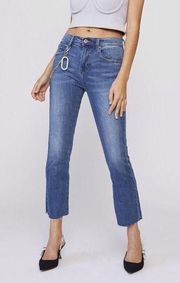 NWT Pistola Lennon High Rise Cropped Boot Cut Jeans In Zephyr