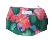 VINTAGE Lala Dk Clinique Cosmetic Zip Up Floral Bag