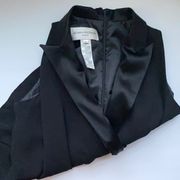 Vintage 90s Evan Picone sleeveless tuxedo wrap blouse, size 12