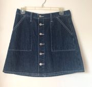 Denim Utility Mini Skirt 6 / 28"