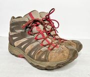 Merrell Falcon Brown Hiking Leather Boots Size 8 Women’s