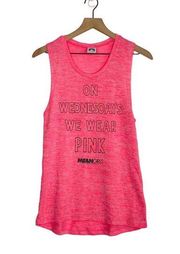 Mean Girls Tank Top Women's Size Small Pink On Wednesday We Wear Pink Print