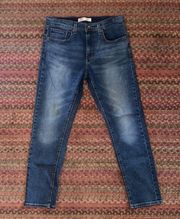 SIGNATURE LEVI STRAUSS TAPER DARK WASH JEANS