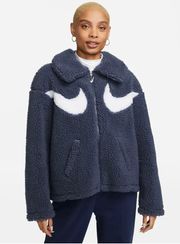 Double Swoosh Sherpa Jacket