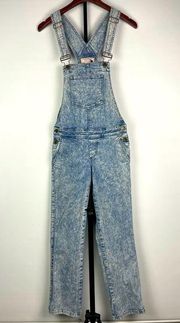 Guess Jeans Blue Acid Wash Skinny Denim Overalls Pants