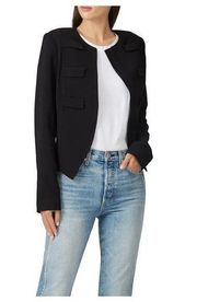 DEREK LAM COLLECTIVE Black Military Blazer - size 40 Italian