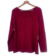 NWT Carole Little Wool Angora blend‎ purple sweater Large