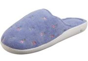 Slippers Secret Sole Embroidered Floral Clog Slippers Periwinkle 7.5-8