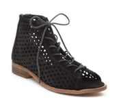 Black Laser Cut Booties