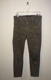 J Brand camo straight leg jeans, size 31