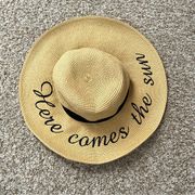 Women’s Wide Brim Floppy  Straw Hat Vacation Black Tan