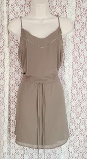 Naked Zebra tan fit and flare tank dress 

size medium 