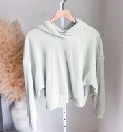 Abercrombie & Fitch Ribbed Dolman Hoodie Sweatshirt Sage Green Small Medium