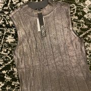 NWT Metallic Xoxo Tank