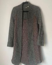 Anthropologie  Moth Chunky Knit Long Oversize Cardigan Sweater Sz Small 🗝️