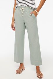 J. Crew Paperbag Linen Blend Wide Leg Pants