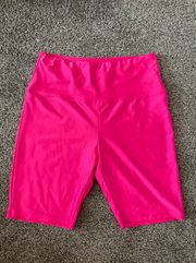 Hot Pink Biker Shorts