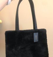 Brand new Forever 21 black faux fur purse