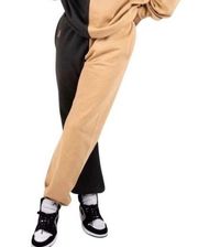 THE MAYFAIR GROUP sweat pant tan Say Less Mean More jogger unisex oversized o/s