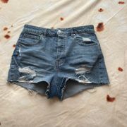 Francesca's Denim High Waisted Shorts