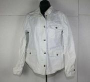 chaps ralph lauren white jean jacket size S