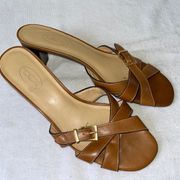 Talbots Leather Heeled Sliders