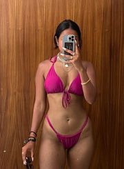 Magenta Bikini Set