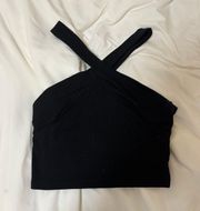 SheIn Black Going Out Crop Top