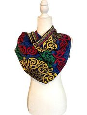 Vintage Ellen Tracy Silk Geometric Scarf