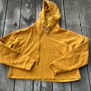 Cropped Mustard Hoodie