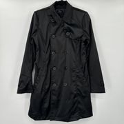 Tripp NYC Daang Goodman Women's Black Y2K Gothic Trench Coat Size XL