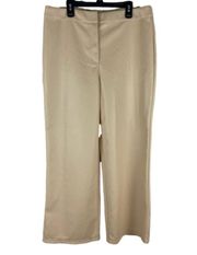 NEW Bagatelle Collection Beige Wide Leg Faux Leather Pants Women’s Size Medium