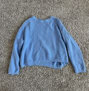 Blue Knit Sweater 