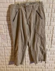 Capri Pants Women's Size 10 Cotton Capri  Rise 9 Inseam 23 Length 33