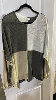 Colorblock Light Sweater